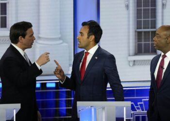 A third tense debate between candidates for the Republican nomination