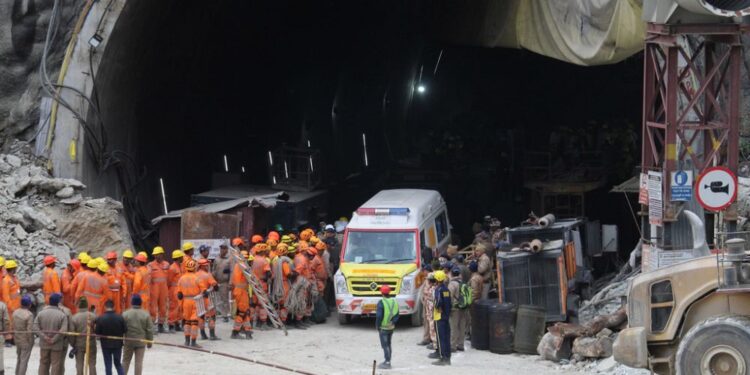 India: first workers pulled out of collapsed tunnel (media)