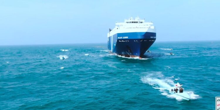 A German company changes the course of 25 ships to avoid the Red Sea