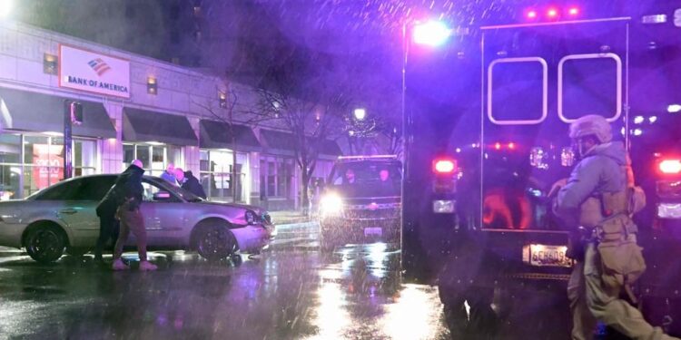 Brief safety alert after SUV from Joe Biden’s convoy collides with sedan