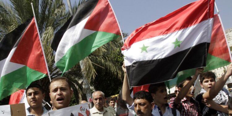 Demands of the Palestinians of Syria to exclude them from a legal amendment regarding foreigners