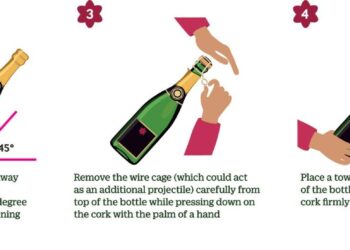 Ophthalmologists warn of possible eye injuries due to caps thrown from pressurized bottles.