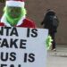 “Santa Claus is fake”: Grinch chased by parents outside primary school