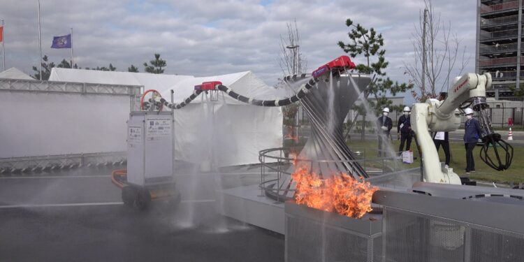 Scientists develop ‘flying dragon’ robot to fight fires remotely