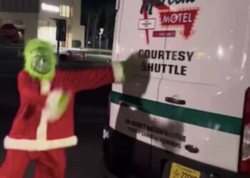 She Tries to Steal Christmas: Police Invite a Grinch to Dance While Arrested
