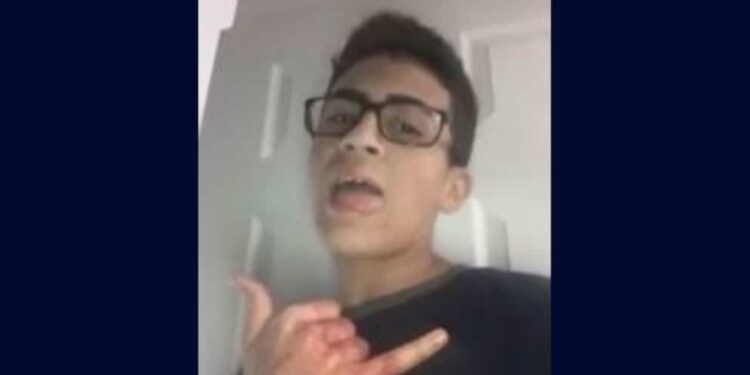 Teenager takes photo of himself after allegedly killing his mother