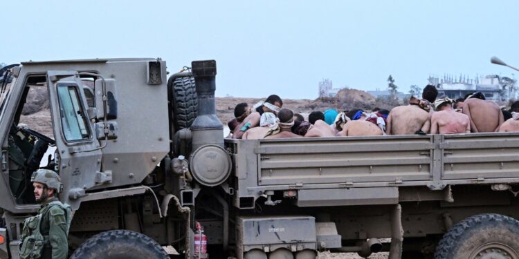 The occupation forces a Palestinian to wear an explosive belt and enter a tunnel in Gaza