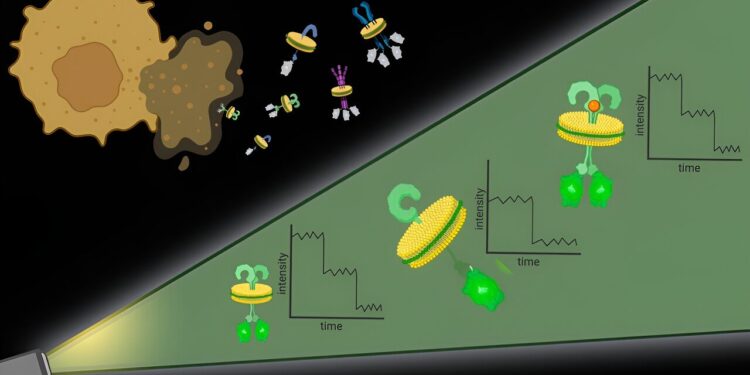 Using molecular cookie cutters to visualize the organization of membrane proteins