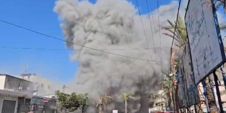 Violent Israeli bombardment targets a residential tower in the vicinity of Jabalia camp  Programs