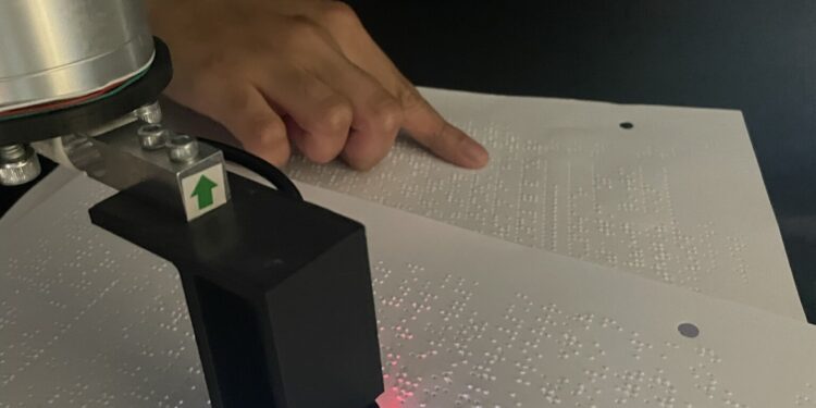 A robot trained to read braille twice as fast as humans