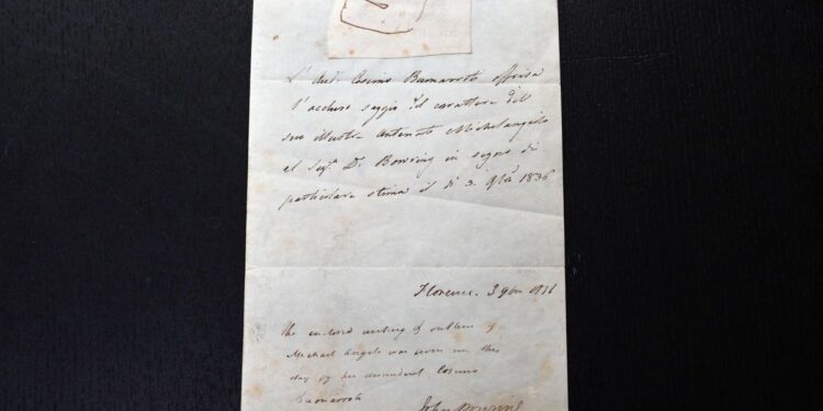 A sketch attributed to Michelangelo soon to be auctioned in New York