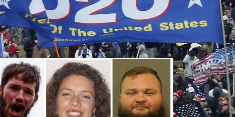 A woman and two men arrested exactly three years after the assault on the Capitol