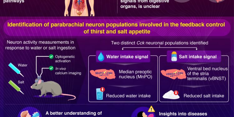 Decoding how the brain manages the appetite for salt and water
