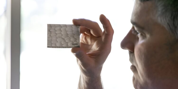 Development of tactile lithophane makes real-world science available to blind students