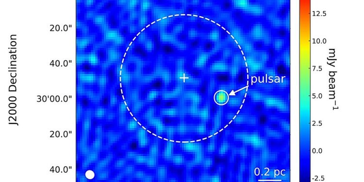 First pulsar detected in the globular cluster GLIMPSE-C01