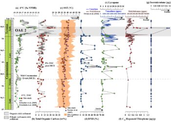 Global warming caused widespread ocean anoxia 93 million years ago, study of deep-sea sediments finds