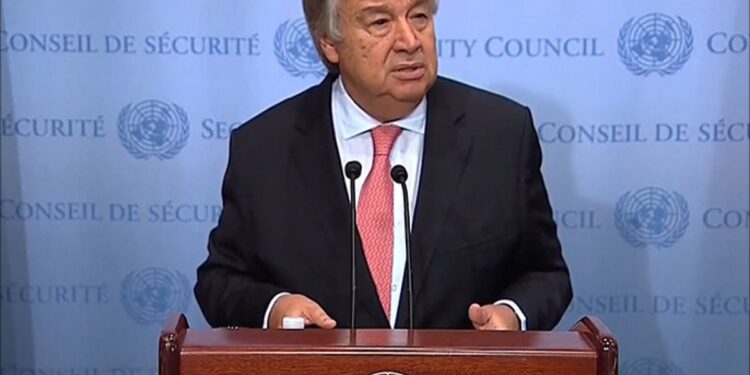 Guterres calls for a permanent seat for Africa in the Security Council