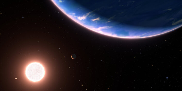 Hubble discovers water vapor in the atmosphere of a small exoplanet
