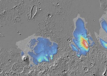 Mars Express finds evidence of a large water deposit in the Medusae Fossae Formation