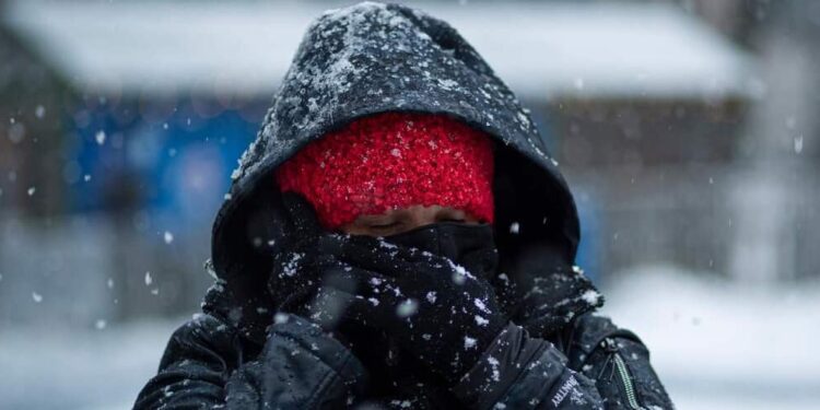 Threat of severe winter weather on the northeast coast of the United States