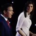 Trump’s two Republican rivals debate, without criticizing him