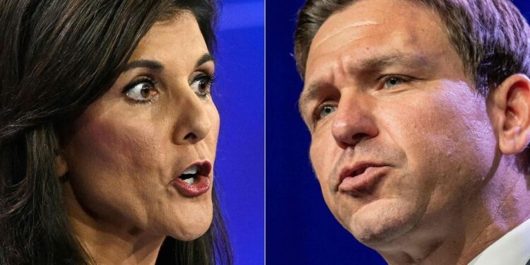 Two Republican rivals of Trump face-to-face just before the start of the primaries