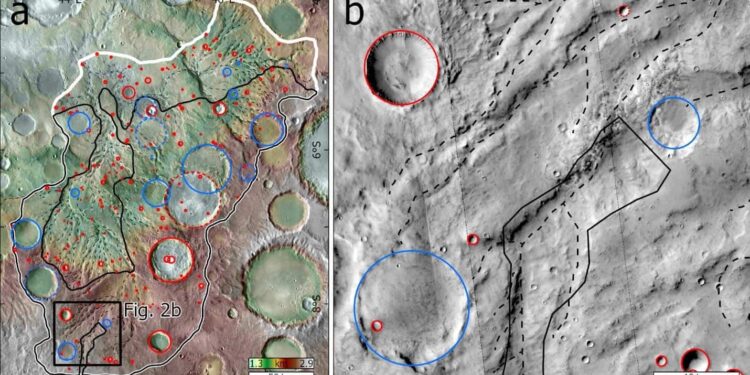 Water could have flowed intermittently through Martian valleys for hundreds of millions of years.