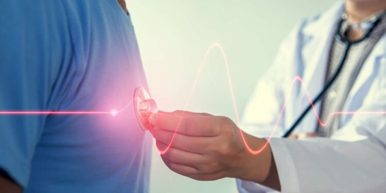 a man’s heart recorded at 600 beats per minute. A record!