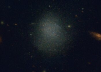 A team of astronomers discovers a galaxy that should not exist