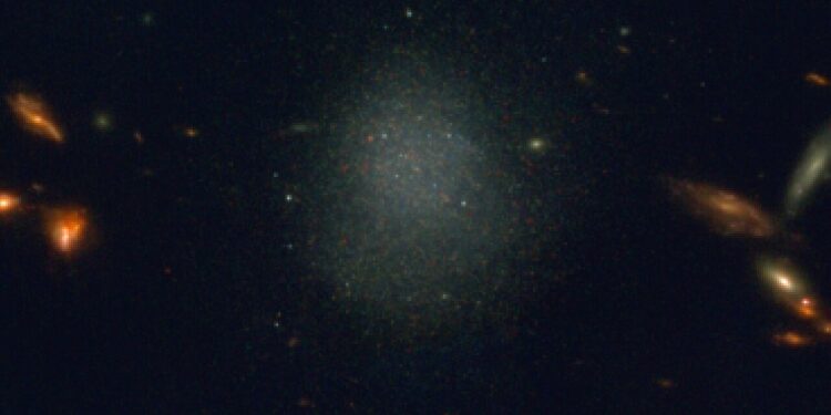 A team of astronomers discovers a galaxy that should not exist