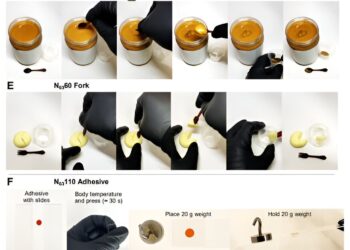 A type of plastic whose shape can be changed by tempering