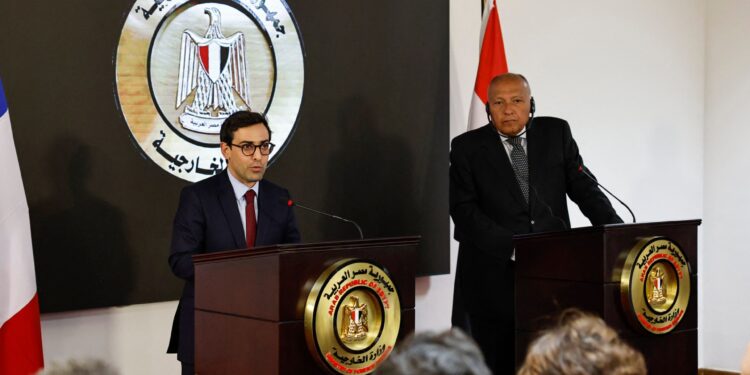 An Egyptian-French call for a ceasefire in Gaza