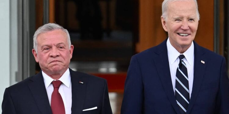 Biden receives the King of Jordan to talk about Gaza