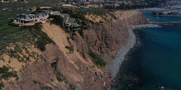California doctor living in $15.9 million cliffside mansion in danger of collapsing refuses to move despite repeated warnings