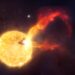 Extreme flare on young Sun-like star signals wild environment for exoplanet development