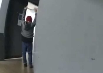Footage shows Los Angeles police killing man carrying plastic fork
