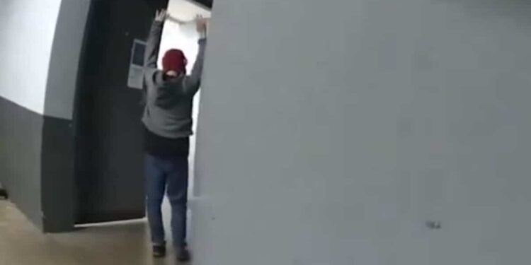 Footage shows Los Angeles police killing man carrying plastic fork