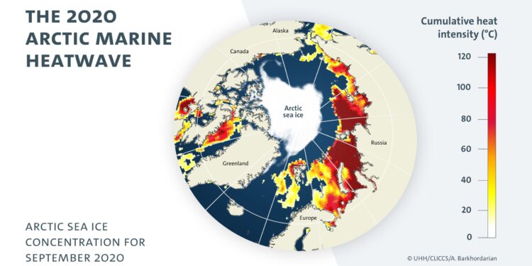 Frequent marine heatwaves in the Arctic Ocean will be the norm, new study suggests