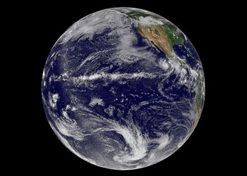 Geoscientists discover that the Pacific plate is marked by large underwater faults that are tearing it apart