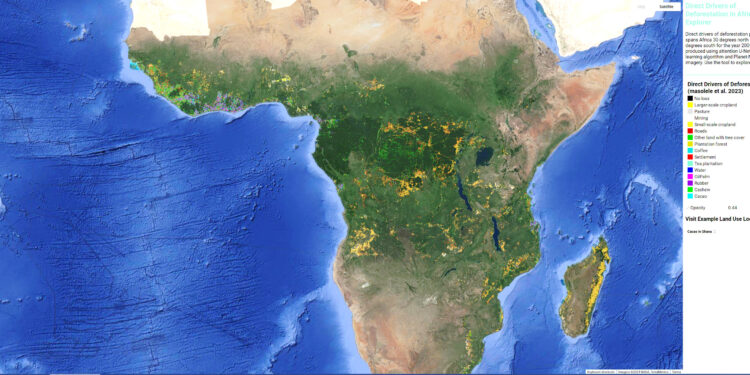 Mapping how deforested land in Africa is used
