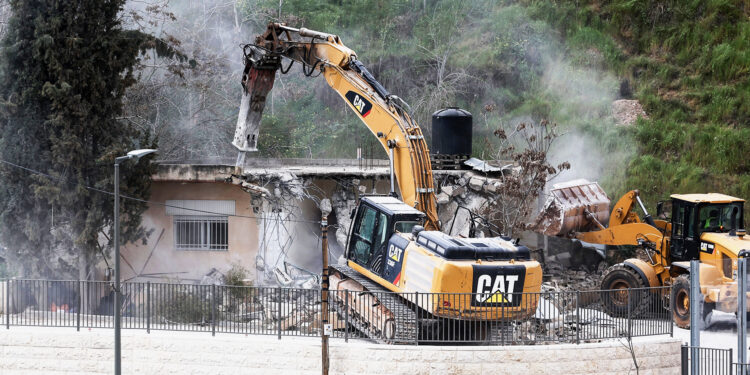 The occupation carried out 58 demolition operations in the West Bank and Jerusalem during January