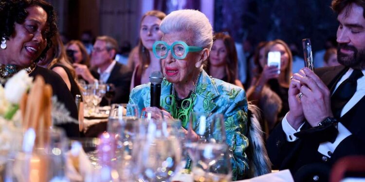 American Iris Apfel, “geriatric starlet” of fashion, dies at 102