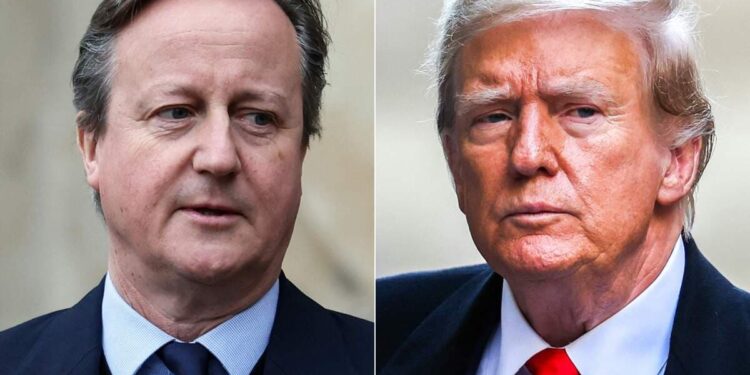 Cameron met with Trump in Florida before his visit to Washington