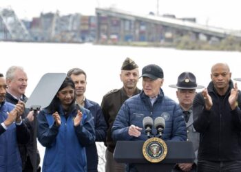 In Baltimore, Biden promises to quickly rebuild the bridge