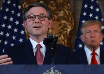 In difficulty, Republican tenor Mike Johnson receives support from Donald Trump