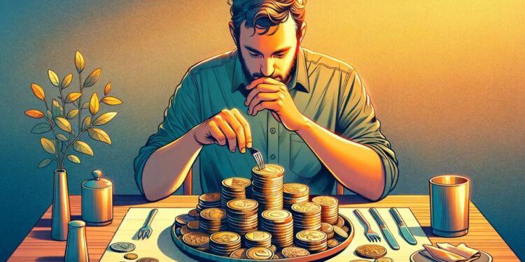 he gets depressed and swallows more than 1,000 coins!