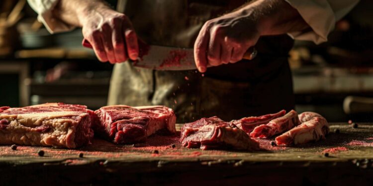 this sleepwalker dreams that he cuts meat and mutilates his genitals