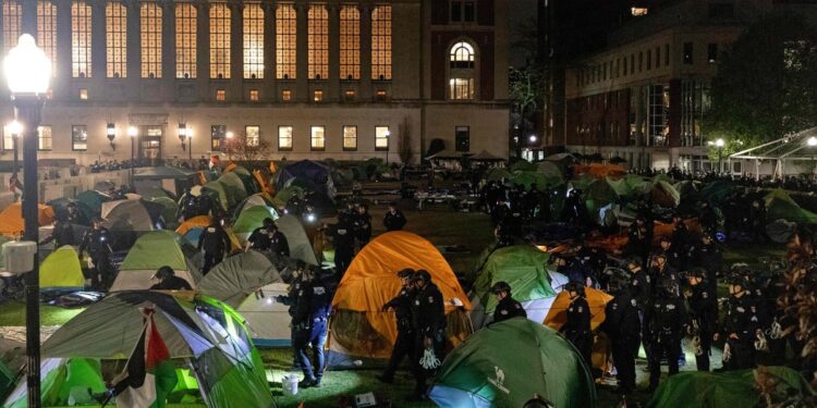 New York police clear out pro-Palestinian protesters from Columbia University