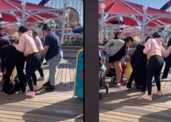 ON VIDEO |  Woman beaten by group of moms at Disneyland