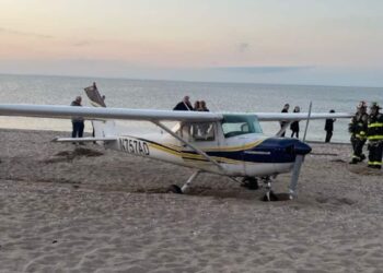 Pilot uninjured after emergency landing of his single-engine plane